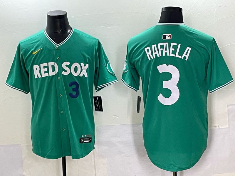 Men 2025 Boston Red Sox #3 Rafaela Drak Green Joint Name Nike MLB Jersey 033